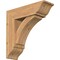Ekena Millwork Thorton Traditional Smooth Bracket w/ Offset Brace, Western Red Cedar, 7 1/2"W x 24"D x 24"H BKT0806X24X24THR01SWR - alternate 1